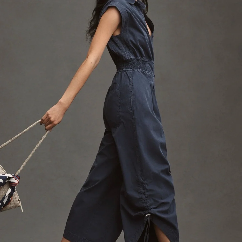 Anthropologie Navy Jumpsuit - Picture 10 of 10